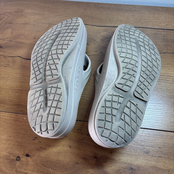 OOFOS OOmega OOlala Comfort Flip Flops Women's Size 7 Tan Nomad Thong - Picture 6 of 9